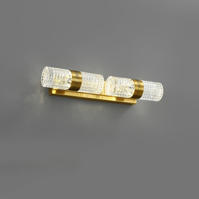 SIMPLICITÉ POSTMODERNE CYLINDER Vanité Graphique lumineux Moup de montage en acrylique pour salle de bain