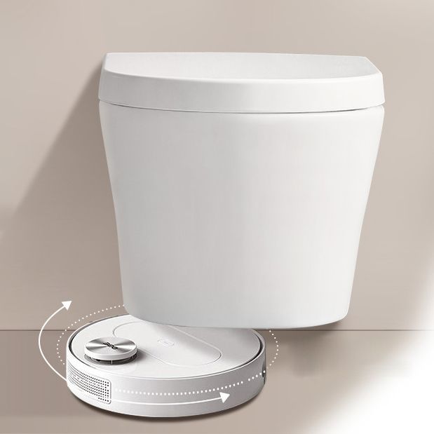 Contemporary Toilet Bowl One Piece Toilet Wall Mount Porcelain Flush Toilet