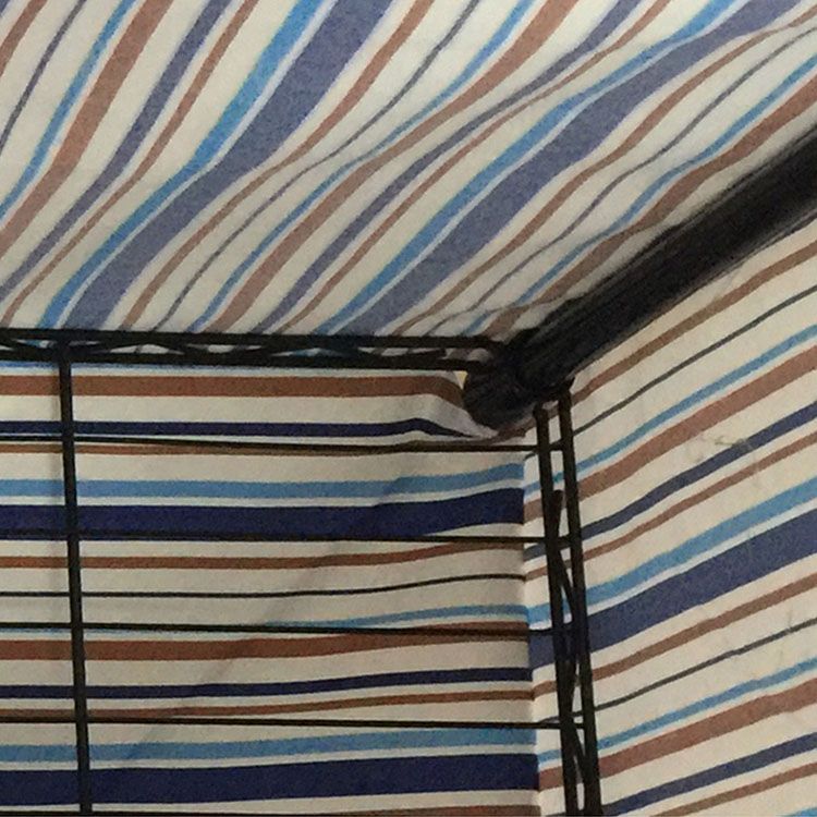 Contemporary Wardrobe Armoire Metal Frame Armoire with Garment Rod and Shelves for Home