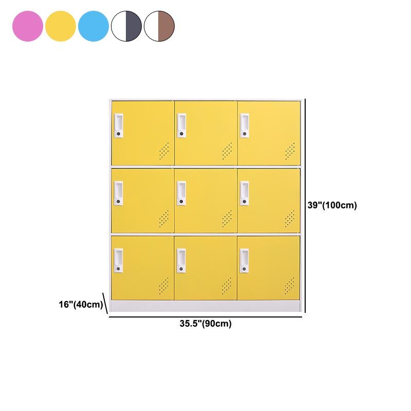 Contemporary Style Wardrobe Armoire Metal Wardrobe Closet with Locks