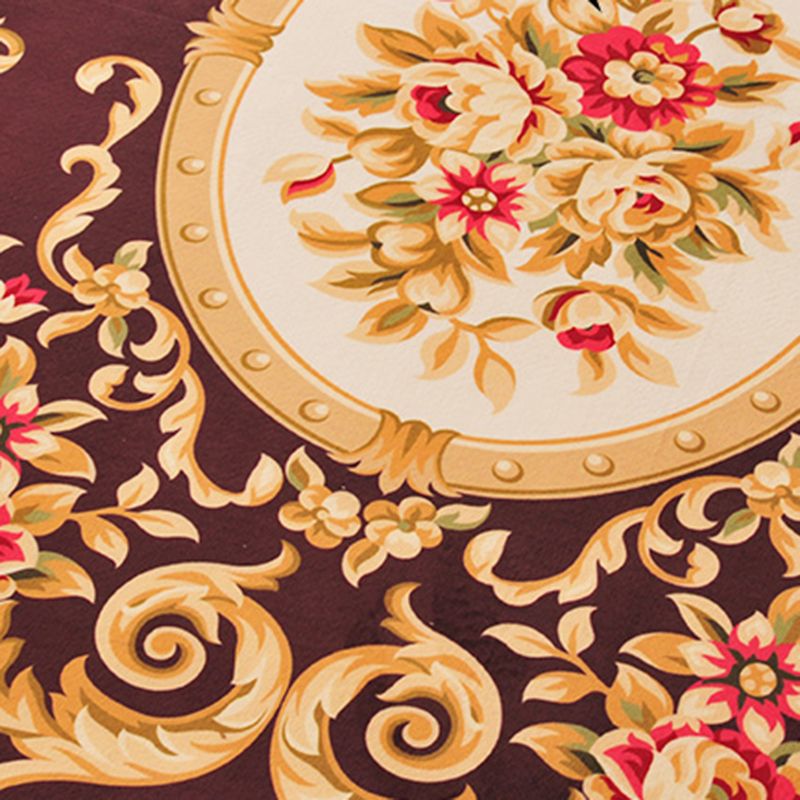 Fancy European Carpet Medallion Patroon Polyester Area Rug vlekbestendig Tapijt voor thuisdecoratie