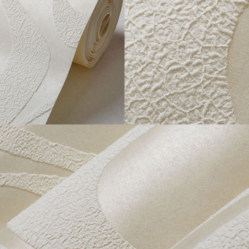 57.1-sq ft Dark Color Flock Wallpaper Seamless Curves Moisture Resistant Wall Decor