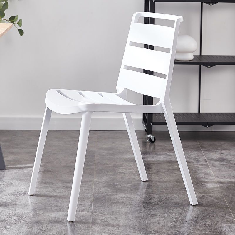 Home Dining Accent Chair Dining Room Open Back Armless Side Chair