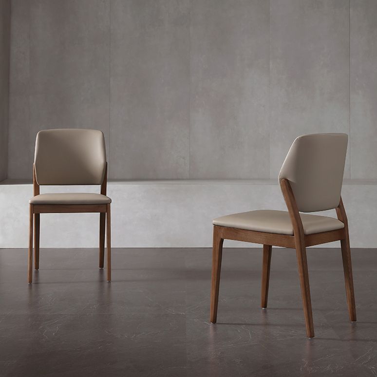 Faux Leather Dining Side Chair Modern Kitchen Side Dining Chairs