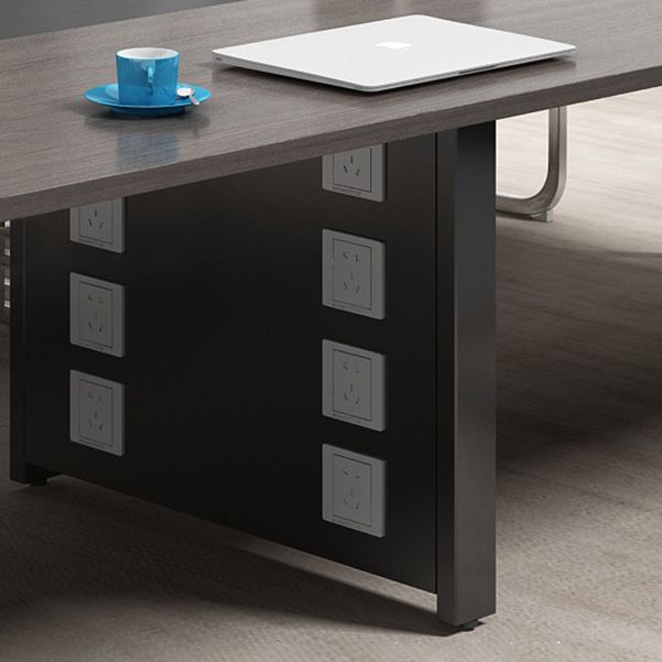 Modern Style Curved Desk Home Office Artificial Wood Writing Desk