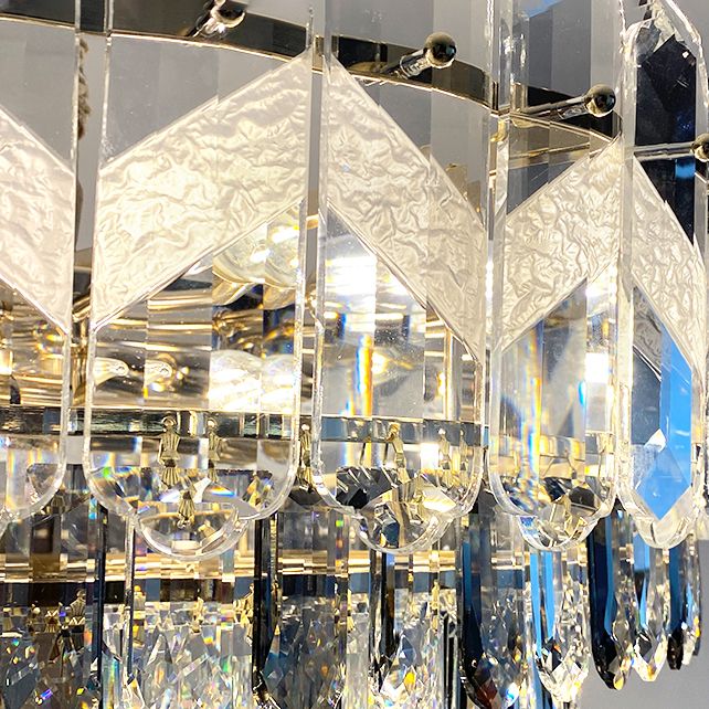 Fissaggi di illuminazione sospesa orbicolare moderni lampadari di cristallo per sala da pranzo