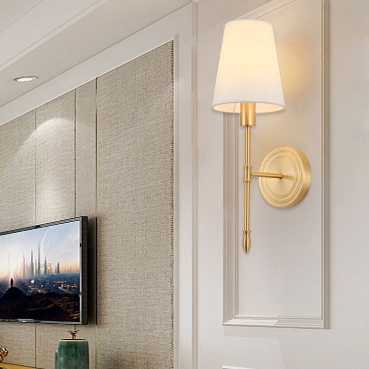 American Style Copper Vanity Light Geometry Shape Vanity Lamp for Shower Room