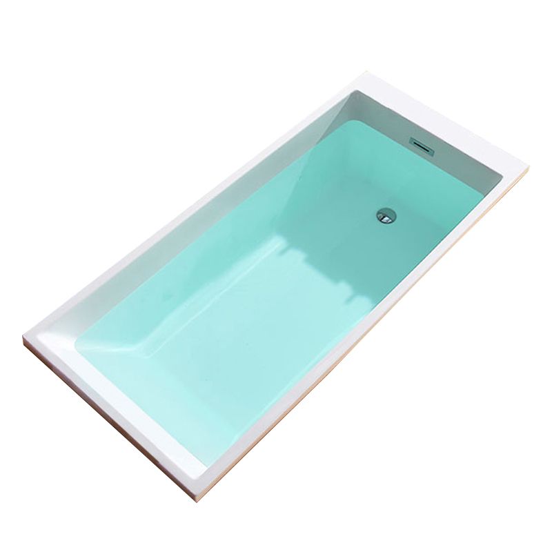 Modern Embedded Bathtub Acrylic Bath Tub with Drain and Massage Device