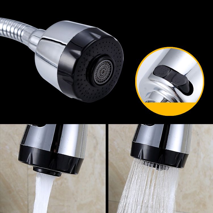 Modern Kitchen Sink Faucet Brass Lever Handles and Supply Lines Bar Prep Kitchen Faucet