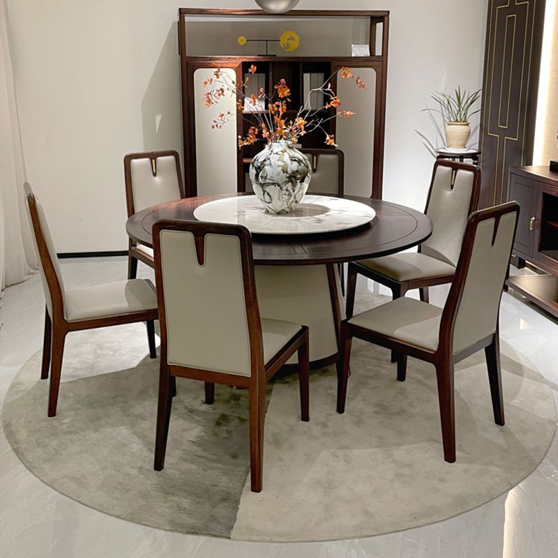 Modern DiningTable Set 1/7 Pieces with Wood Base Kitchen Furniture Set
