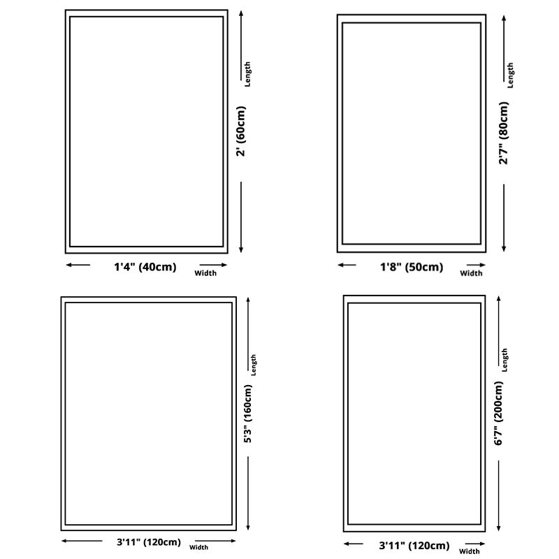 Light Color Irregular Color Block Print Rug Polyester Modern Carpet Non-Slip Backing Indoor Rug for Living Room