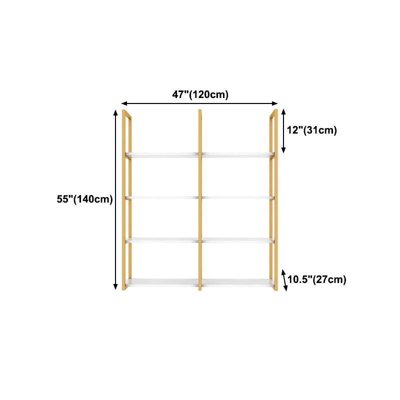 10.63"W Bookshelf Glam Style Wall Mounted Bookcase for Home Office Study Room