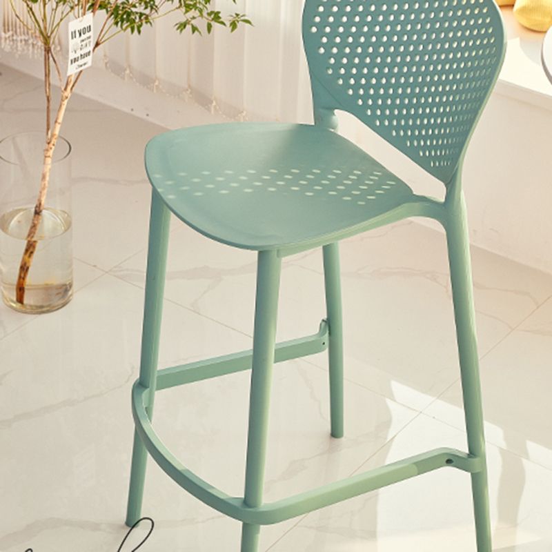 Nordic Style Bar-stool Plastic Counter Bar Stool for Kitchen Bar with Plastic Legs