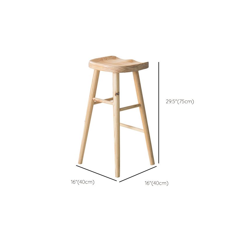 Solid Wood Bar Stool and Table Set 1/2/3 Pieces Pub Dining Set
