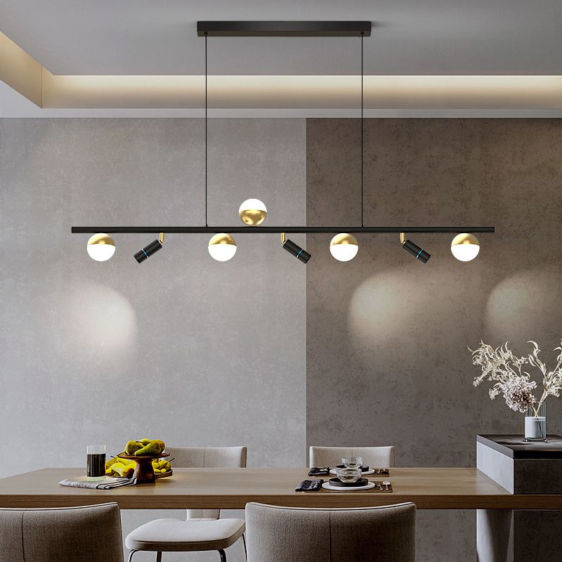 Multiple-Light Globe Island Pendant Lights Modern Metal Island Pendant Lights