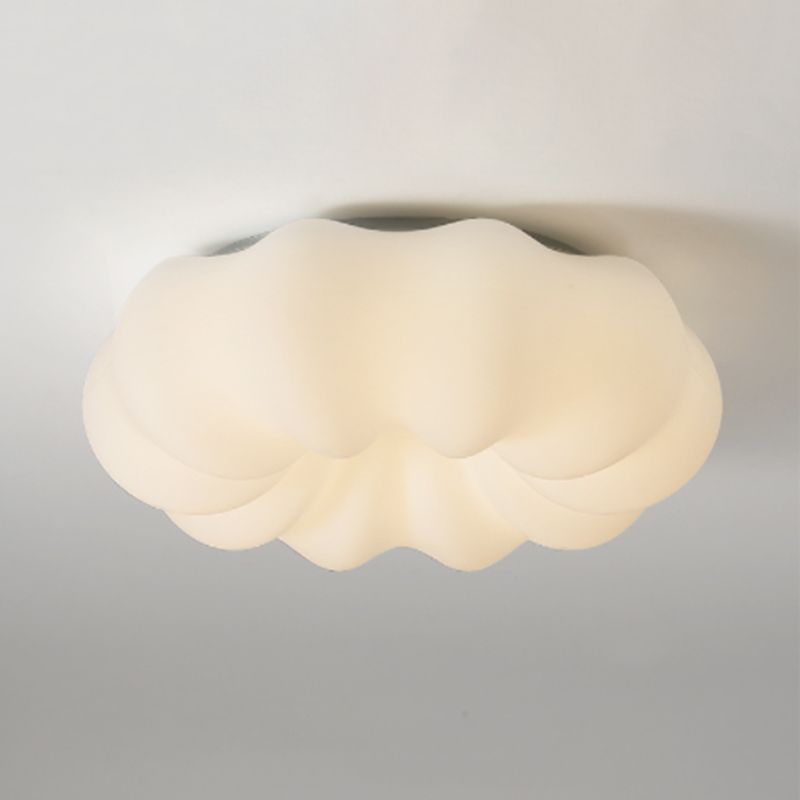 White Flush Mount Lighting Modernism Metal Ceiling Light for Hallway