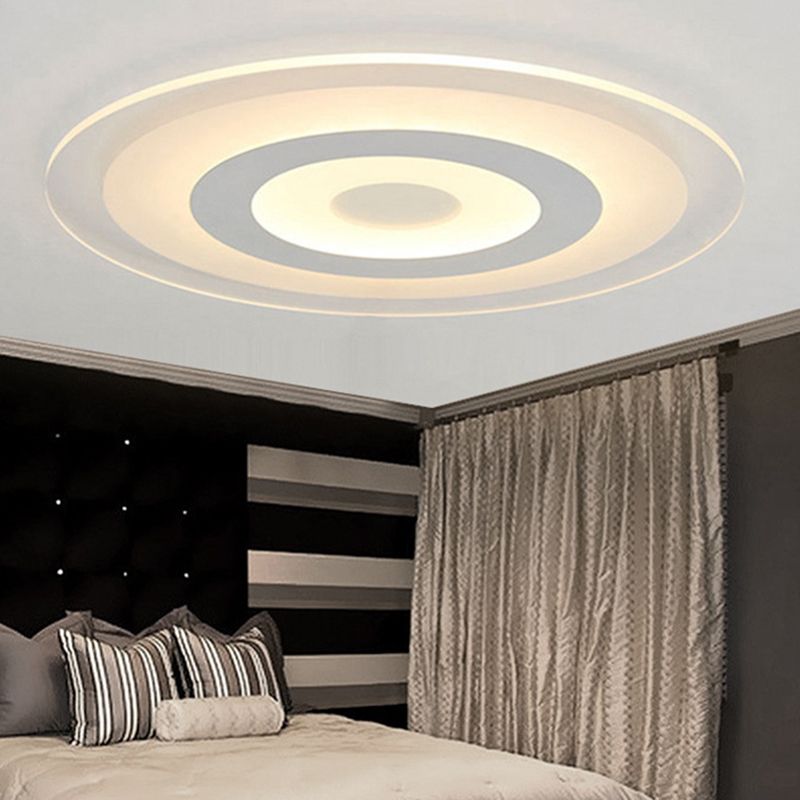 Circular Flush Mount Ceiling Lights Modern Acrylic Flushmount