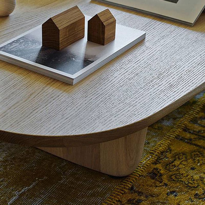 15.75" Tall Scandinavian Style Coffee Cocktail Table Wooden Coffee Table