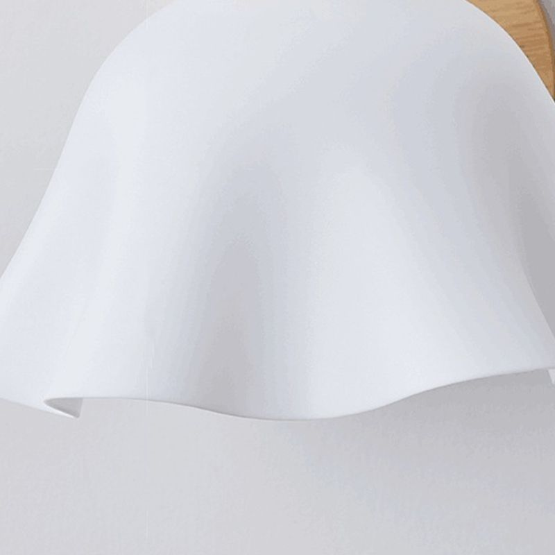 Nordic Style Iron Vanity Light White Geometry Shape Vanity Lamp for Shower Room