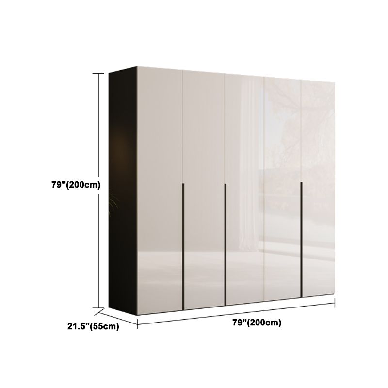 Engineered Wood Wardrobe Closet Contemporary Hinged Wardrobe Armoire