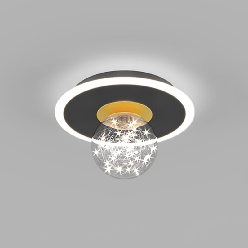 Moderner, minimalistischer, sphärischer, bündig montierter Deckenleuchter aus Glas, bündig montierter Deckenleuchter