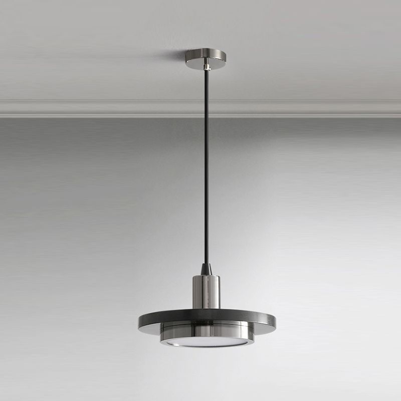 Post-modern Round Pendant Lamp Marble Dining Room LED Hanging Light Fixture
