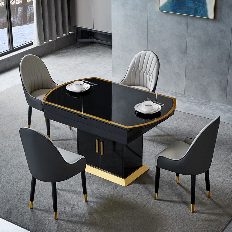 Dining Room Upholstered Chair Faux Leather Parsons Armless Chair