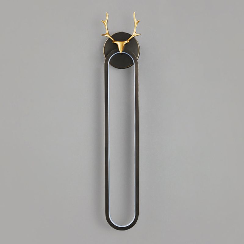 Contemporary Wall Sconce Copper LED Sconce Light Fixture for Bedroom