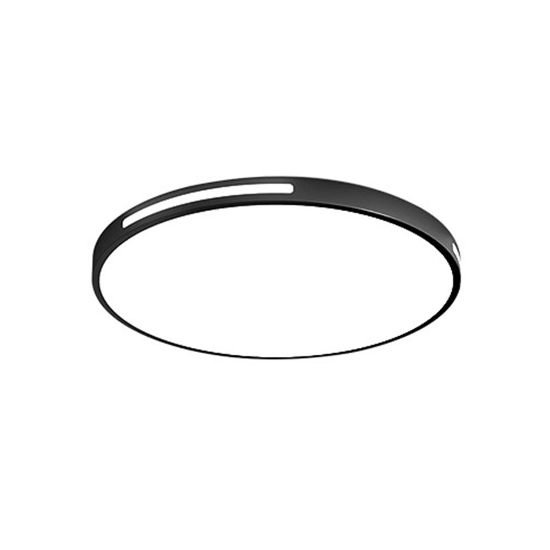 Schwarzer Rahmen Acryl Flush Mount Beleuchtung Moderne Deckenbefestigung für Wohnzimmer