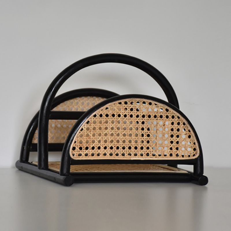 Contemporary Bamboo Bookcase Desktop Closed Back Shelf Bookcase