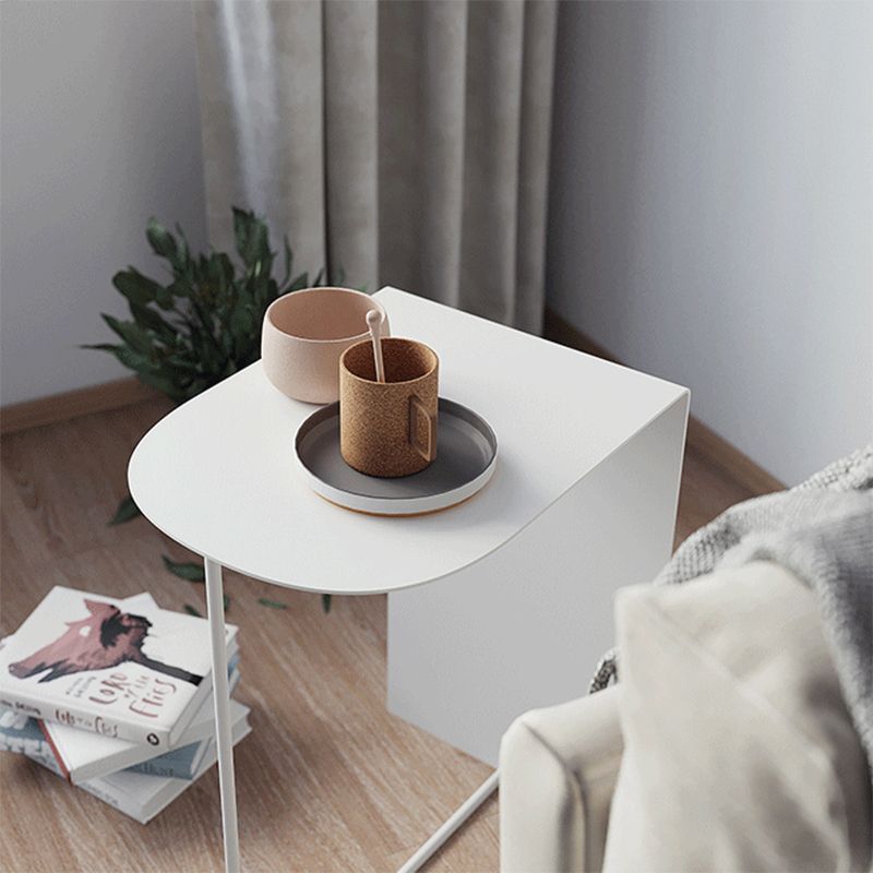 Rustic Sofa Side Accent Table Metal Abstract Living Room Accent Side Table