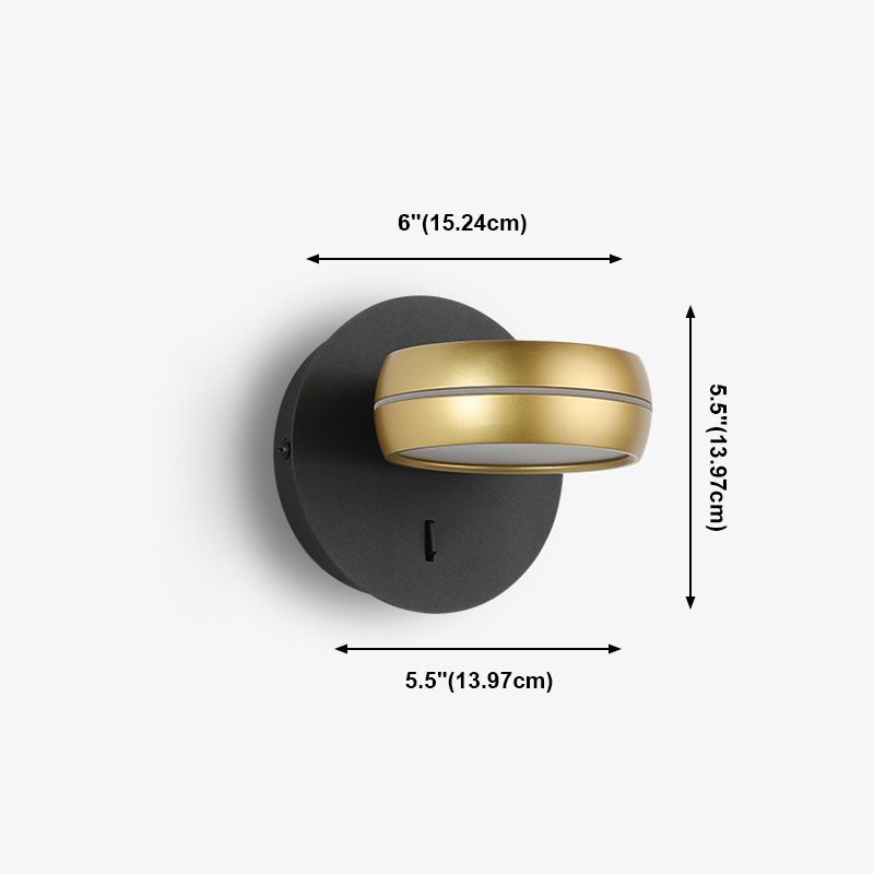 Luces de apliques de pared de tambor de estilo contemporáneo 1 Luz LED LIGHTIVE