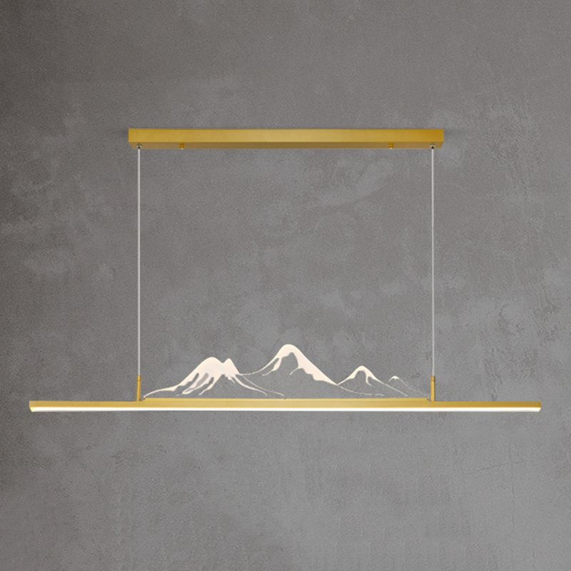 Colgante moderno de la isla de aluminio en la isla LED para comedor