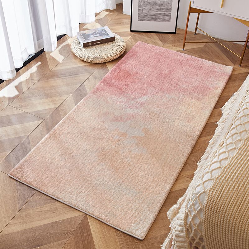 Mehrfarbiger Heimdekorationsteppich, einfacher Ombre-Innenteppich, Polyester, haustierfreundlich, waschbar, rutschfester Teppich