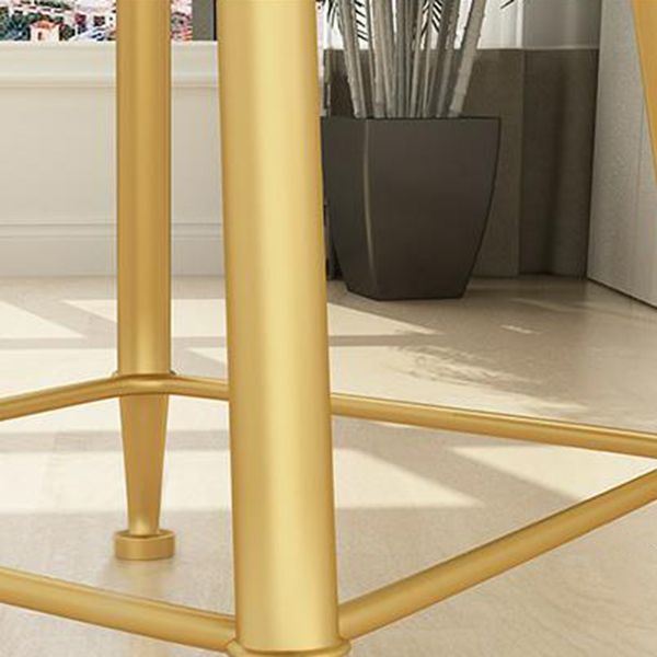 1/3/4/5 Pcs Metal Modern Dining Room Set with Marble Table and Metal Base Dinette Set