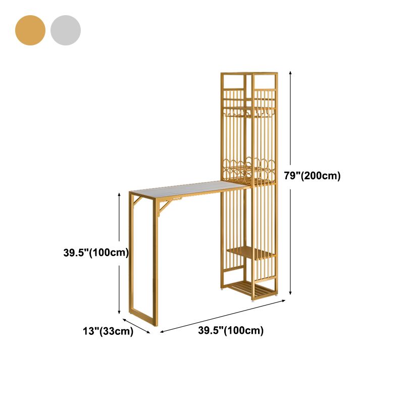 Rectangle Double Pedestal Bistro Bar Desk Indoor Bistro Bar Height Cocktail Table