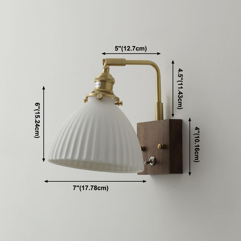 Éclairage mural en forme d'évasion en bois Modern Style 1 Lumière Lumière Lumière Mur