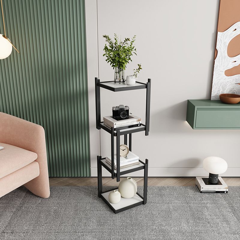 Glam Style Open Bookshelf Vertical Shelf Bookcase for Home Office