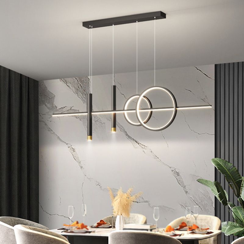 Modern Hanging Ceiling Light 5 Light Island Ceiling Light for Living Room