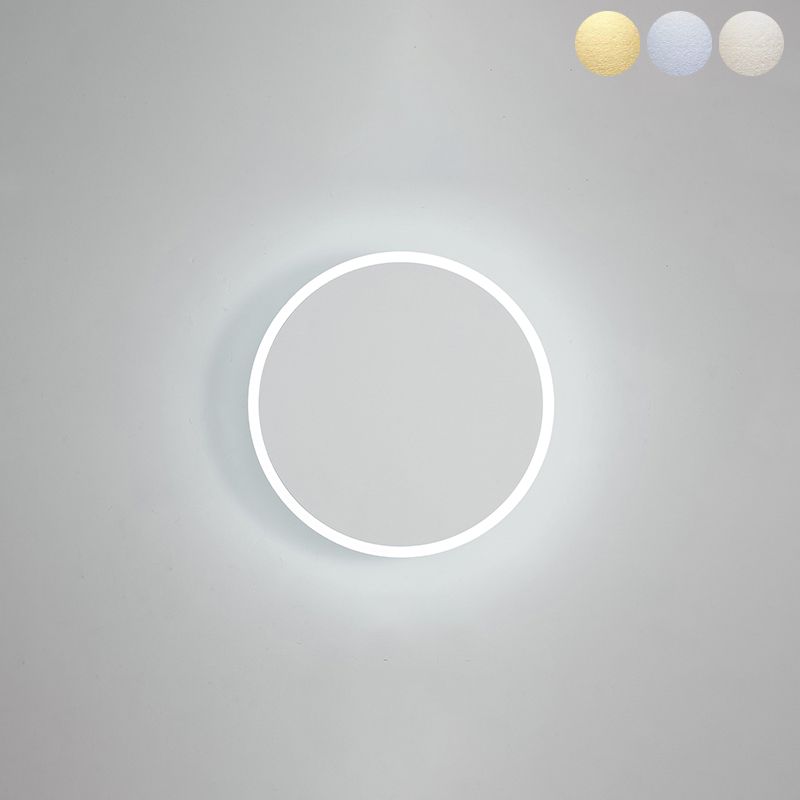 1-licht ronde schaduw Wand SCONCE Moderne eenvoudige stijl Wandverlichting in het wit