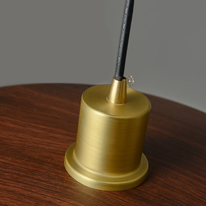 Wood Modern Pendant Light 1-Light Hanging Ceiling Light for Dining Room