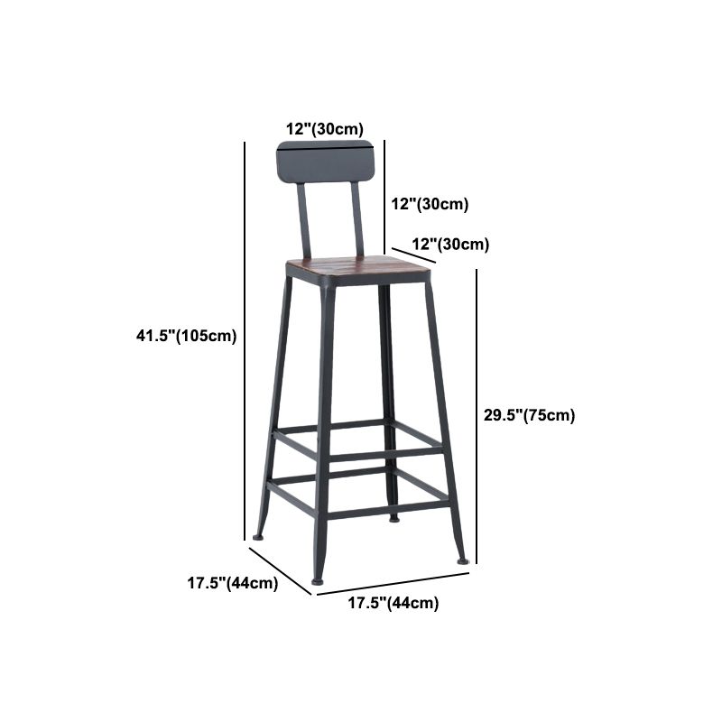 Industrial Bar Set 1/2/3/5 Pcs Metal Bar Stools and Solid Wood Top Bar Table