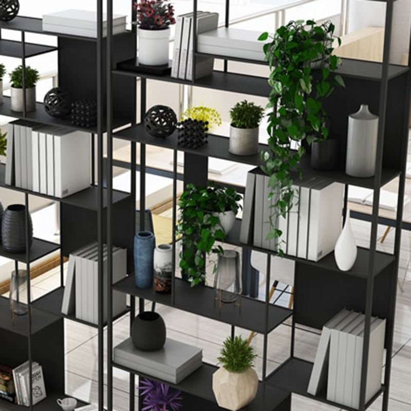 Industrial Open Rectangle Storage Bookshelf Home Office Etagere Bookcase