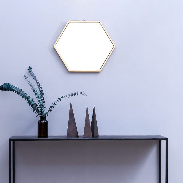 Contemporary Hall Metal Console Accent Table with Sled-base in Black