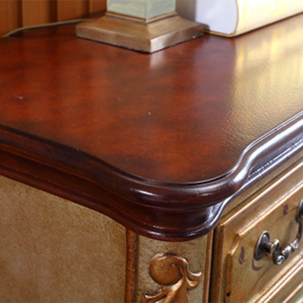 Victoria Wooden Accent Table Free Form Console Sofa Table for Hall