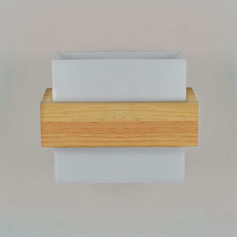 Modern Square Shape Wall Mount Light Fixture 1 Light Wall Mounted Lighting for Dining Room