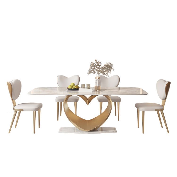 Designer Style Sintered Stone Top Dining Set Rectangle 1/2/5/7/9 Pieces Dining Table Set