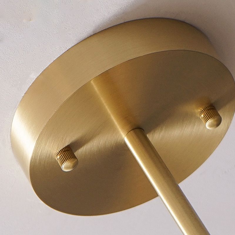 Nordic Modern Dining Pendant Light Round Glass Shade Chandelier Chandelier Lightture pour salle à manger