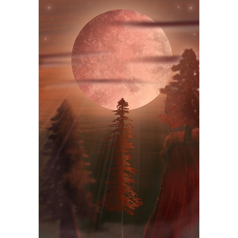 Dreamland Illustration Mural Wallpaper Environment Friendly Living Room Wall Mural