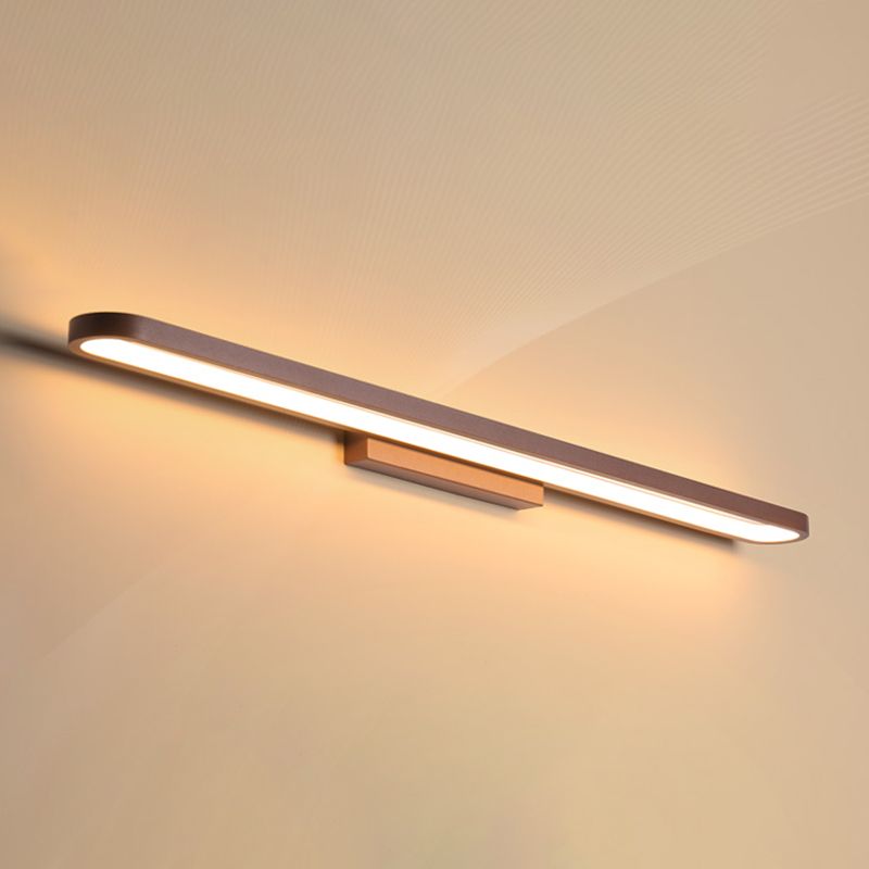 1-Light Linear Wall Sconce Modern Style Metal Wall Lighting for Bathroom